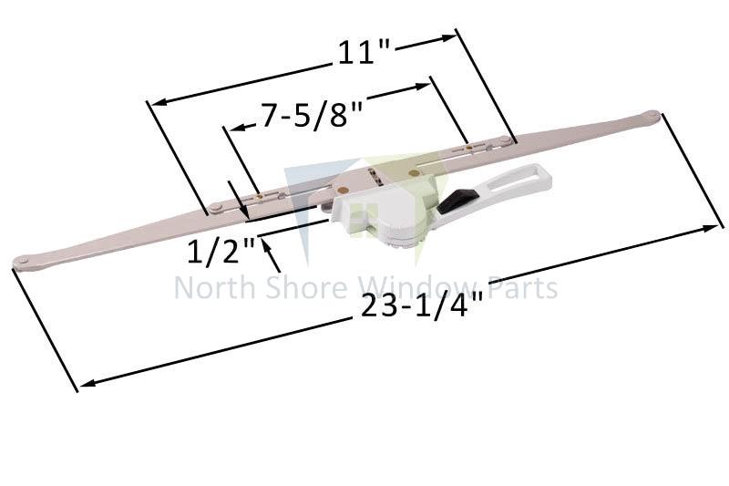 Lever Awning Window Operator 23 1/4'' Opposite Hand (Truth Hardware 101