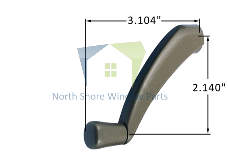 Crank Handle (Folding) (Truth Hardware 11329) 5/16" Spline