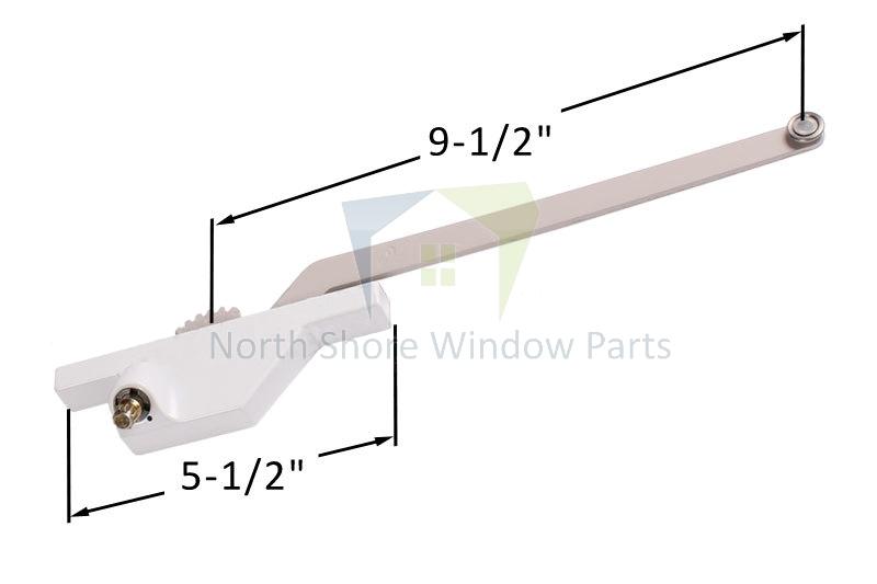 Single-Arm-Casement-Window-Operator-Roto-Gear-9.5-Arm-Rear-Mount-Left-Truth-Hardware-2-1